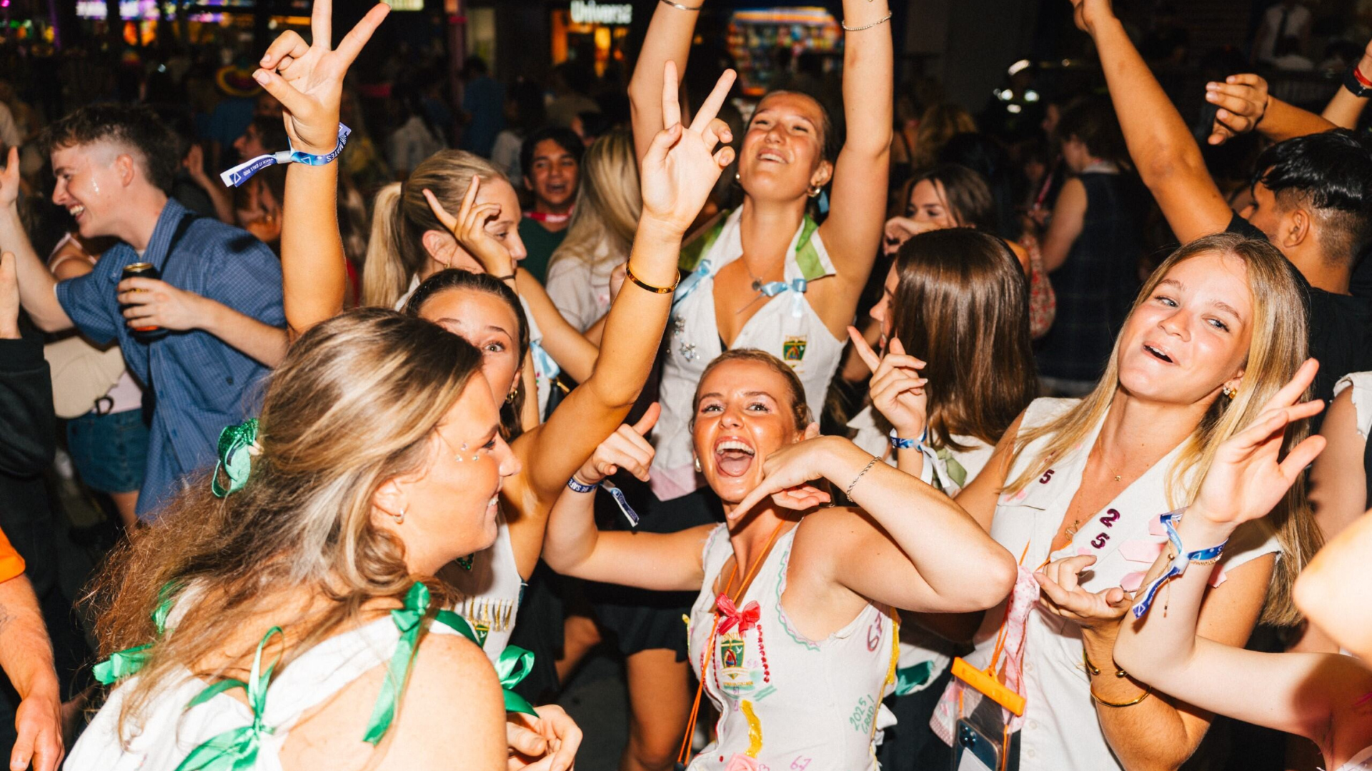 Students partying at Gold Coast Schoolies in 2026