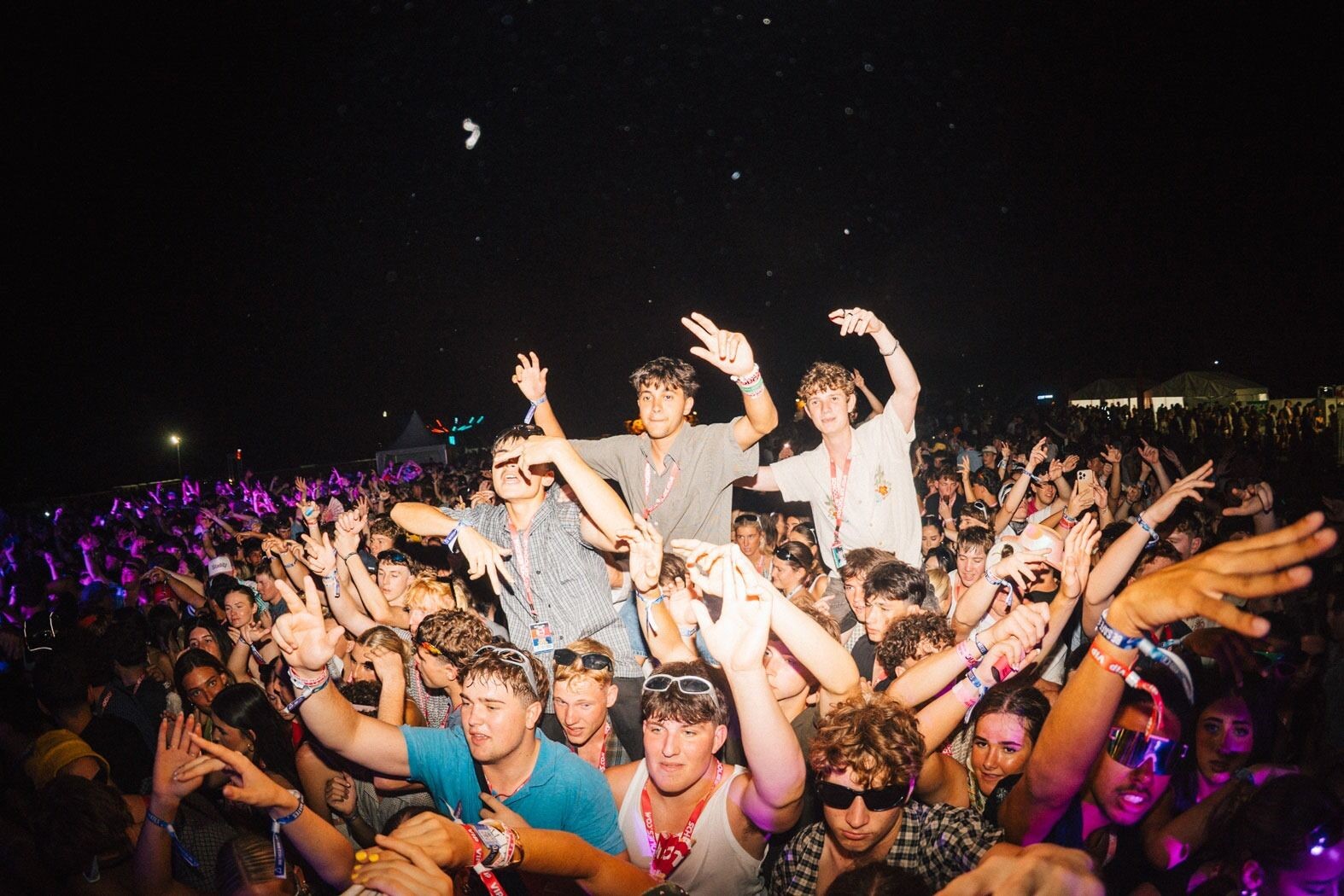Students partying at Schoolies