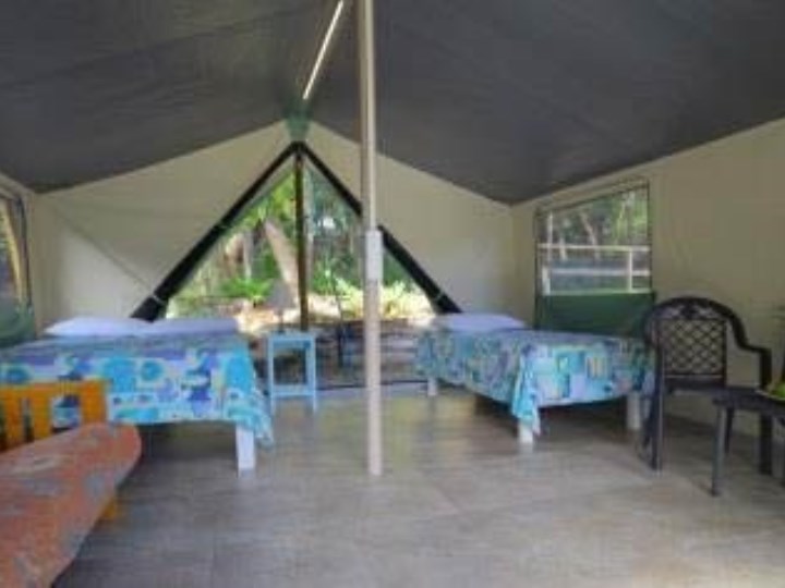 Tent Interior Beds